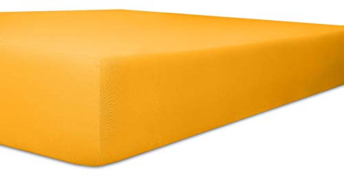 Kneer Qualität 93 Exclusive-Stretch Spannbetttuch, 120x200-130x220, 03 Honig