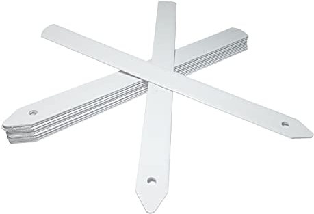 Elixir Gardens ® 6 White Stick in Plastic Plant Labels x 100