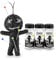 3er-Pack: Voodoo Doll in Dose | lustige Mini-Voodoo-Puppe to go | ARBEITSWELT Voodoo-doll | imaginäre Strafen für geliebte Chefs, sympatische Kollegen und andere Lieblingsmenschen auf der Arbeit