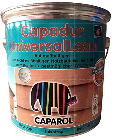 Capadur Caparol Universallasur 2,500 L für Fenster, Masonry, Concrete, Porous Surfaces, Wasser, 2,500 L, glatt, Bedeckt bis zu 25,000 - 30,000 Quadratmeter, 2500 liters