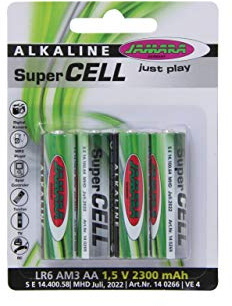Jamara jamara140266 1,5 V 2300 mAh Super Mignon trockene Zelle AA Akku (4-teilig)