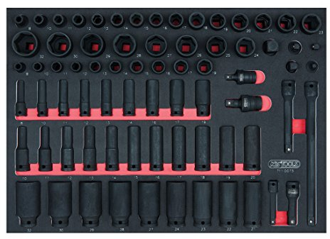 KS Tools SCS Kraft-Steckschlüssel-Satz, 73-tlg. in 1/1 Systemeinlage, 4042146562154