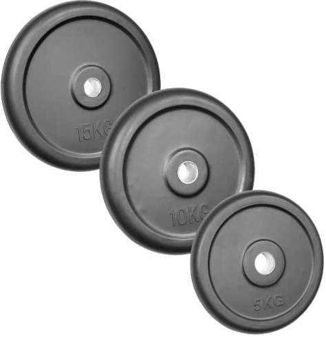 POWER-XTREME Hantelscheibe | Gewichtsscheibe, 30/31mm, gummiert (1kg)