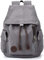 Cooleaf Canvas Leinwand Rucksack Vintage für Outdoor Camping Außflug Sports Universität Rucksack Wanderrucksack Schultasche Schulrucksack Herren Damen Mädchen Jungen Teenager Rucksäcke (Grau)