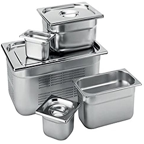 UTOPIA f70006 Edelstahl gastronomen, Edelstahl, GNU 1/6 Pfanne, 20 cm, Tiefe (6 Stück)