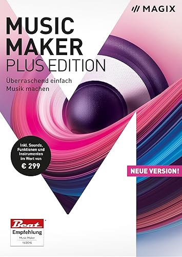 MAGIX Music Maker – 2018 Plus Edition – Musik produzieren, aufnehmen und mixen [Download]