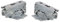 Ufixt Genuine Bosch Freezer Door Hinge Set (3704 5.0 and 3306 5.0/3307 5.0)