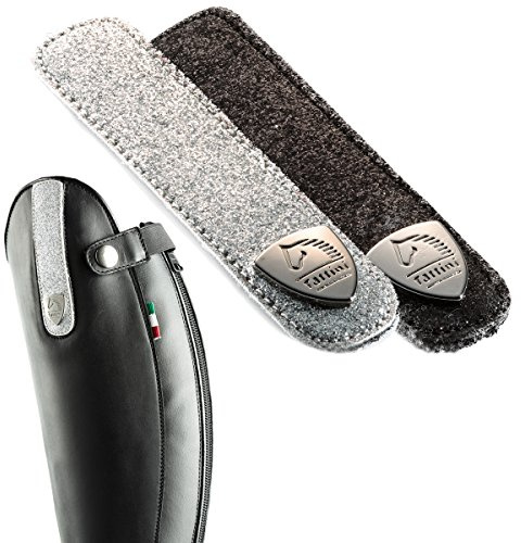 Riemen für TATTINI Lederreitstiefel Lurex Glitzer Größe/Farbe 10cm / schwarz
