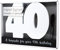 Royal County Products Ltd Happy 40th Birthday Wooden Freestanding Signature Number Keepsake