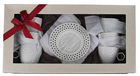 Edles Geschenkset Teetassen Kaffeetassen Set 12 Teilig (Kaffee 1), Tassen für 6 Personen aus Porzellan Espressotassen Mokka Kaffeeservice Mokkaservice Teeservice Tee Espresso Türkische Mokkatassen