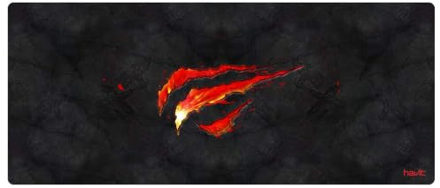 havit Gaming Mauspad - Mauspad XXL [70x30cm] - Gaming Mousepad [Ultradünn, rutschfest] - Schwarze Gamer Schreibtischunterlage