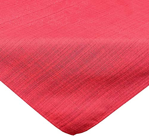 Outdoor Tischdecke quadratisch 90x90 cm in rot meliert - Modernes Tisch-Tuch als wetterfeste Garten-Tischdecke - Abwaschbare Außenbereich Abdeckung als große Garten-Tische Camping Tisch-Deko