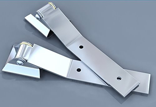 Hansen Styling Parts Heckklappenscharniere (1 Set = 2 Stück) aus Edelstahl inkl. Befestigungsschrauben ~