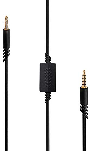 Jerilla Ersatz Kabel für Astro A10 / A40 Wired Gaming Headset - Audio Line mit Stumm Funktion, 2 m/6.5 Fuß