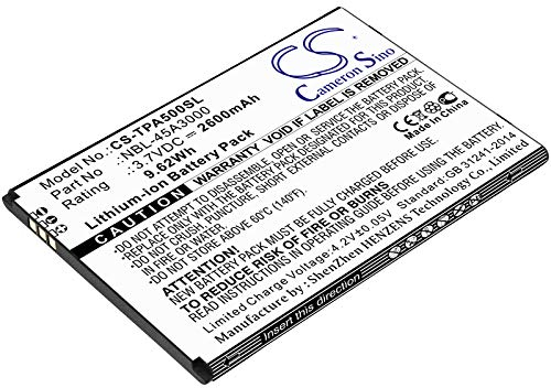 TCTK Akku 2600mAh Kompatibel mit [TP-Link] Neffos A5, TP7032A Ersetzt NBL-45A3000