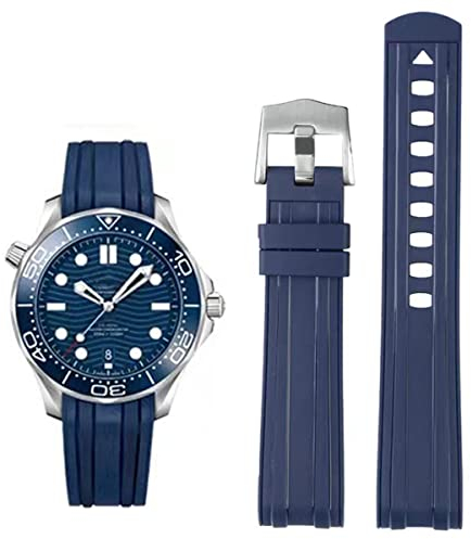 AIYIRUO Uhrenarmband für 20mm Omega x Swatch MoonSwatch Kieselgel Silikon 20mm 22mm Weich Wasserdich Armband für Uhren für Omega Seamaster 300 SpeedMaster De Ville OMEGA Ocean Universe