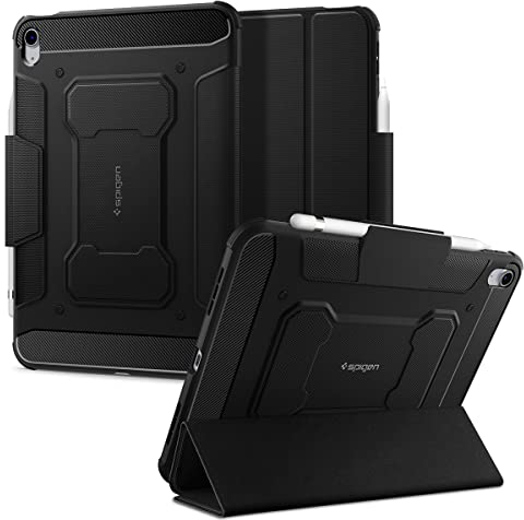 Spigen Rugged Armor Pro Hülle Kompatibel mit iPad 11. A16 Chip (2025) / 10 .Generation (2022) 11 Zoll und 10,9 Zoll Case - Schwarz