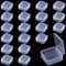 Rebanky 20 Stuck Aufbewahrungsbox Klein Transparent Plastik Aufbewahrungsboxen Mini Aufbewahrungsbox Kunststoff fur Pillen kleine Perlen Kleinteile Schmuck Bastelzubehor(45x45x19mm)
