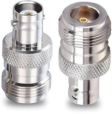 TUOLNK Adaptateur coaxial BNC Femelle vers N Femelle Jack Femelle de Type N vers BNC Femelle Jack RF connecteur coaxial pour câble d'extension d'antenne WiFi 2 pièces