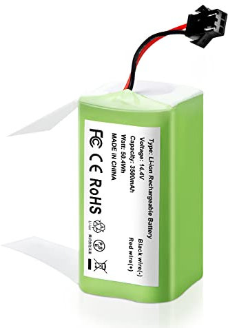 14,4V 3500mAh Li-Ion Ersatzakku Ersatzteile Kompatibel für Conga Excellence 990,950,1090 und Eufy RoboVac 11,11S,30,35C