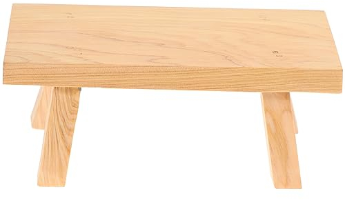 FOMIYES Mini-Holzhocker Ruhehocker unter Schreibtischständer Hocker Kleine Trittleiter für Küche Badezimmer Fuß Kinder Erwachsene Älteste