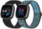 enkic Elastisches Uhrenarmband, kompatibel mit Fitbit Versa 4/Fitbit Versa 3 Armband/Fitbit Sense 2/Fitbit Sense Armband, verstellbare Nylon-Schlaufe, Sportarmband, dehnbares Ersatzarmband für Männer