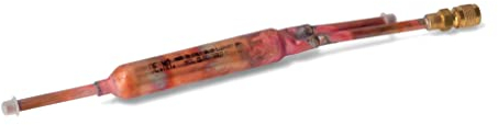 Filtro molecular deshidratador frigorífico 15 gr. R600a R134a 3 vías Lokring 6 c/válvula de servicio