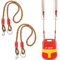 Naapesi Corde d'extension pour Balançoire, Ajustable Sangles de Hamac, Fixation pour Balançoire, Sangles de Cordes d'arbre d'oscillation, Convient aux Hamacs, Balançoires, Max 300kg / 660lb