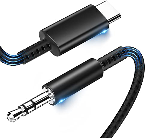 CKCN USB C auf Klinke AUX Kabel 1,2M, USB C auf 3,5mm Jack Klinke Kabel für Sam Sung Galaxy S23/S22/Note10, Auto Handy für Hua-wei P40/P30/P20/Mate 20/30