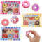WnlahuWA 18 Stück Bunte Lustige Radiergummi, Donut-Design, für Kinder, Schule, Kunst, als Geschenk