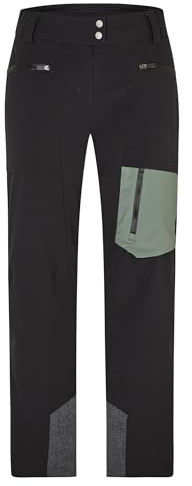 Ziener Damen THOLINE Ski-Hose/Freeride | PFC frei, Wolle, wattiert, Black, 38