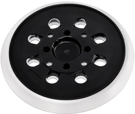 Schleifteller 125 mm klett Stützteller für Bosch, schleifplatte 125 mm mit Klett, Zubehör für Exzenterschleifer PEX 300/400 AE/4000 AE/AdvancedOrbit 18(Weiß)