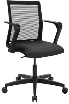 TOPSTAR Sitness Smart Point ergonomischer Schreibtischstuhl, Bürostuhl mit bewegter Sitzfläche und Armlehnen anthrazit