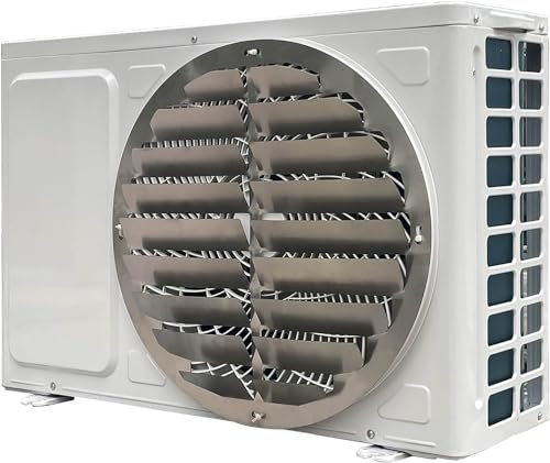 OAUKA Rejillas deflectoras de Aire del Aire Acondicionado,Cubierta de Aire Acondicionado para Unidad Exterior de CA,Cambie la dirección del Viento,Redondas de Acero Inoxidable,Diameter 48cm