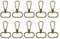 sourcing map 10Pcs Swivel Clasps, 1 Inch Oval Ring Lobster Clasp Claw Metal Push Gate Snap Hook for Purse Making Keychain Belt Strap, Brass