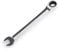 EGOFINE 15mm Ratcheting Combination Wrench Metric, Industrial Grade Gear Spanner with 12-Point Design, 72-Tooth Ratchet, Chrome Vanadium Steel