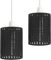 2 Pack of Pendant Light Shade Metal Drum Shaped Lampshade Industrial Easy fit Ceiling Indoor Wire cage Lampshade for Kitchen Living Room Corridor(Black - 2 Pack)
