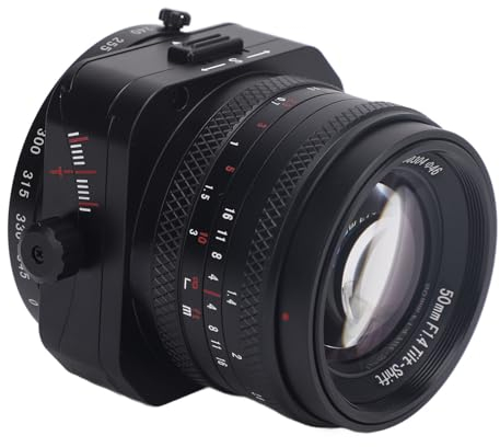 Obiettivo Tilt Shift per Fotocamera, 50 Mm F1.4 APS C Frame Messa a Fuoco Manuale Obiettivo Tilt Shift Ad Ampia Apertura, Compatibile con M4 3 Porte per Fotocamera G1 E PL1 E PL2