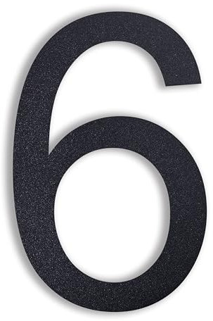 nanlyiau 8in Floating House Numbers House Number Sign Outside Made of SUS 304 black Door Number Stainless Steel House Numbers Floating Appearance Address Numbers(black 8in6)