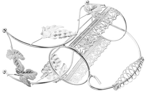 PRETYZOOM botellero de Vino Set Vino Set de Vino vinotecas vinacoteca Wine Set Barra sostenedor de Botella Soporte para Vino de diseño Estable Soporte de Botella para exhibir Planchar Silver