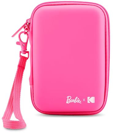 Barbie x Kodak Custodia EVA con Tracolla Rimovibile e Tasca Interna in Rete Compatibile con Stampante Fotografica Barbie x Kodak Printomatic o Step Slim, Rosa (Solo Custodia)