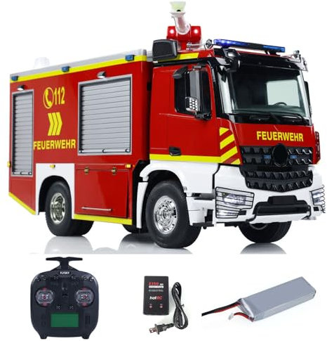 wheelfun 1/14 RC Fire Fighting Truck 4x2 Electric Car Wireless Control Fire Vehicle Model