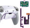 eXtremeRate RISE Plus MAX Tasti Aggiuntivi Clicky Trigger Stop per ps5 Controller BDM-030/040/050,Palette Posteriori Back Button Remap Kit per ps5 Joystick-Senza Controller-Bianco Grigio