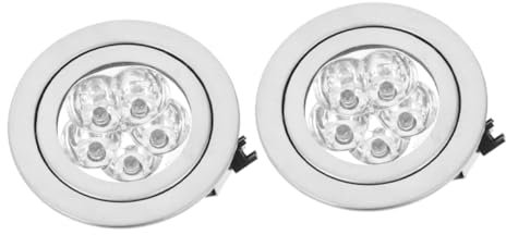 HOMSFOU 2stücke Led Dunstabzugshaube Licht Kaltweiß Runde Energiesparlampe Installieren Ersatz Für Küchenbeleuchtung Klare Sicht Beim Kochen