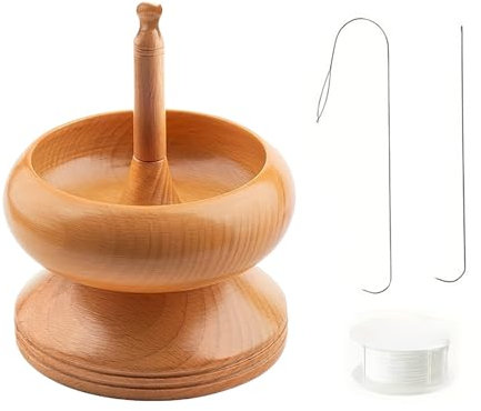 Limtula Bead Spinner Efficient Tool Wood Beading Bowl Bracelets Necklace Accessaries for Making Jewelry