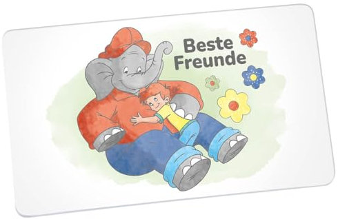 Frühstücksbrettchen Benjamin Blümchen, Beste Freunde