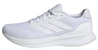 adidas Men's Runfalcon 5 Wide Running Shoes, FTWR White/FTWR White/core Black, 13.5 UK
