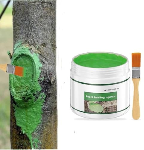Bduttlefish Baumwund-Versiegelung, Baum-Wundversiegelung, Heilpaste, Bonsai-Schnittpaste, Baum-Wundverband mit Bürste, Pflanzenveredelungspaste, Schmierbaum-Reparatur-Salbe, für Bäume, Sträucher