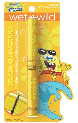 Wet n Wild x SpongeBob Splash On Mascara – Wasserfeste Volumen-Mascara in Kräftiger Farbe, Langanhaltender, Definierender Effekt