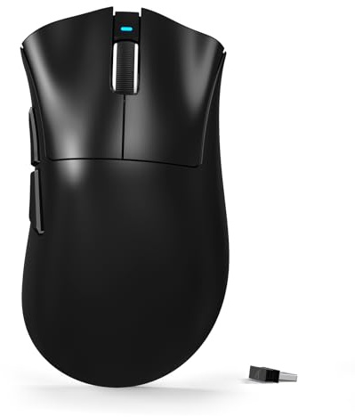 ATTACK SHARK V3 Ultra Lightweight Wireless Gaming Mouse with 25K DPI-BlackA | PAW3311 Optical Sensor, 1K Polling, Mechanical Switch, 2.4G/BT/USB Wired, Esports Gamer 65g Ergonomic From Mice, PC/Mac/Win